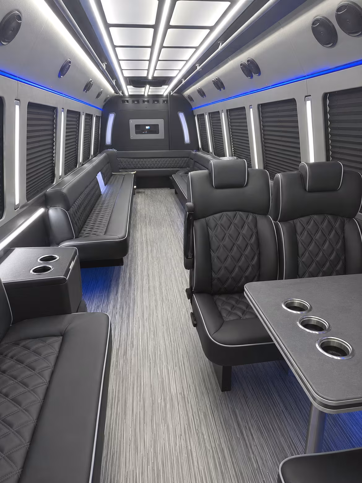 parsippany troy hills 25 passenger party bus inside