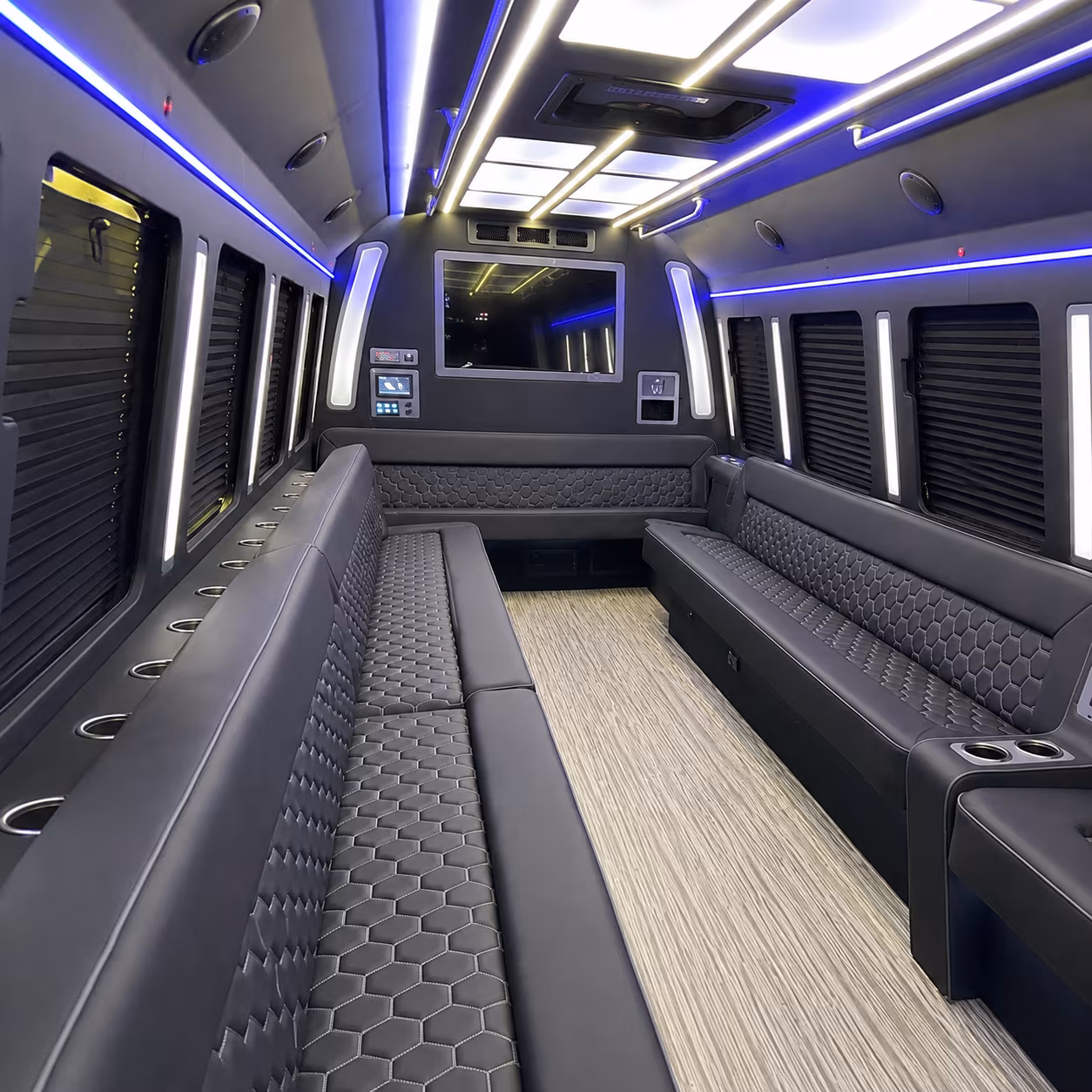 parsippany troy hills 40 passenger party bus inside