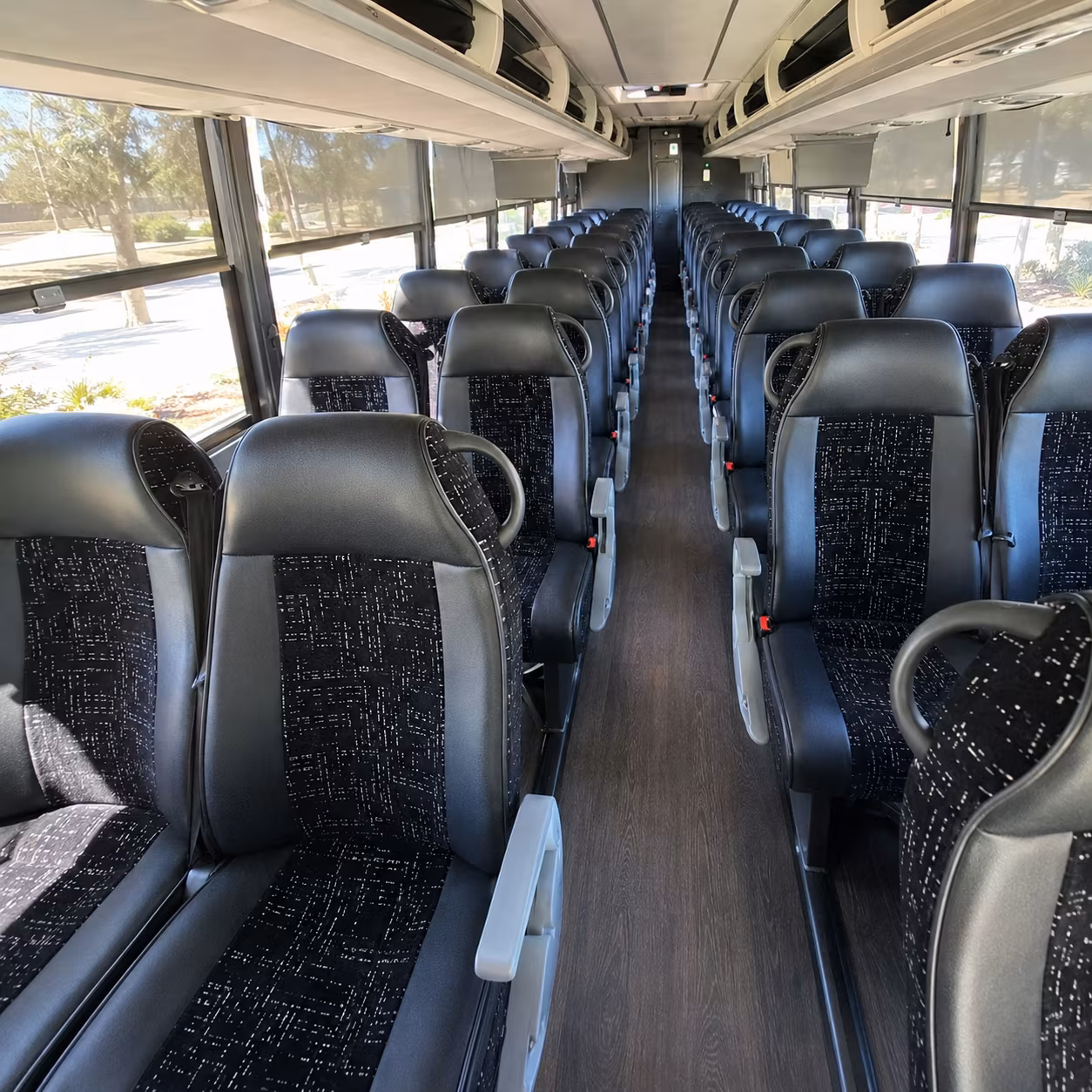 parsippany troy hills charter bus rental interior