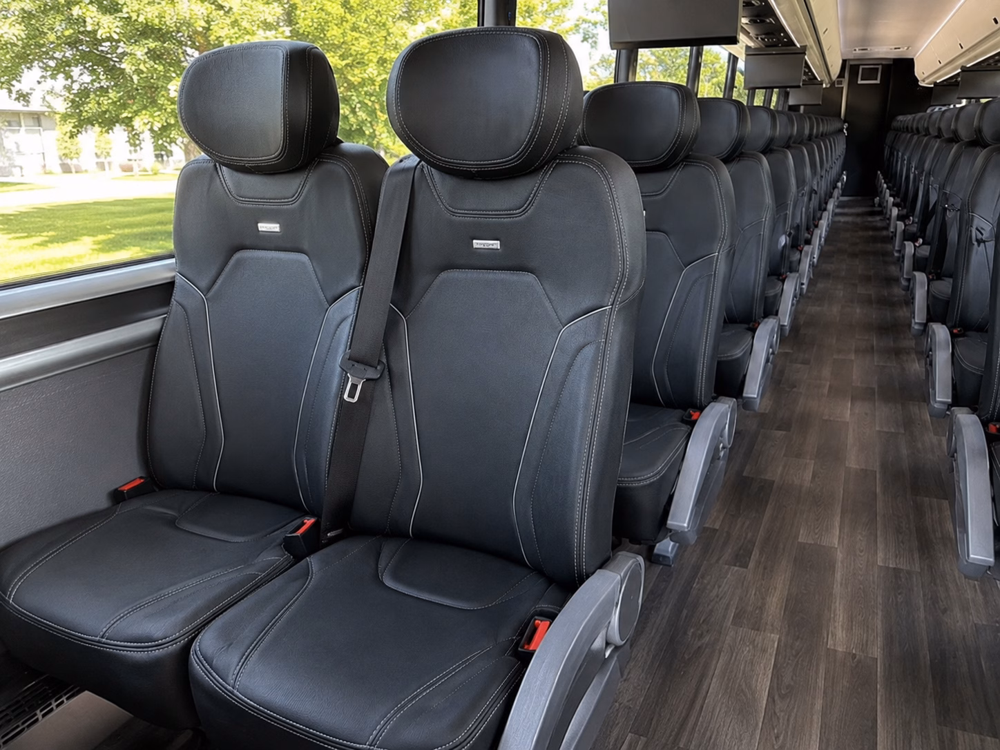 when your venue is outside parsippany a charter bus makes the distance disappear